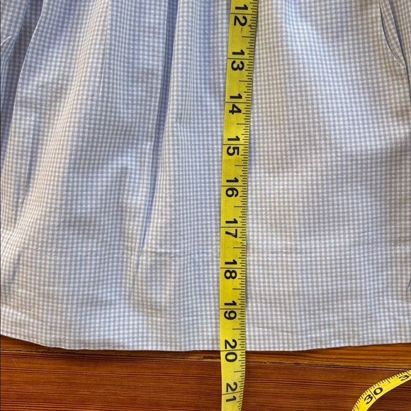 The Smocking Place Adorable Blue Gingham Dress W/Embroidered Crayons Size 4T - Picture 7 of 8